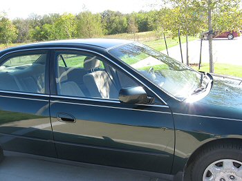 Photo of windshield after windshield rock chip repair by Royse City Auto Glass in Royse City, Texas